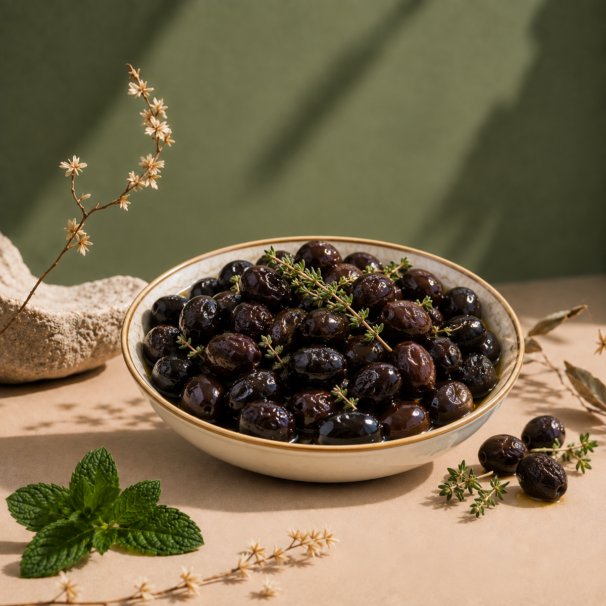 König Ripe Black Olives – Atoun