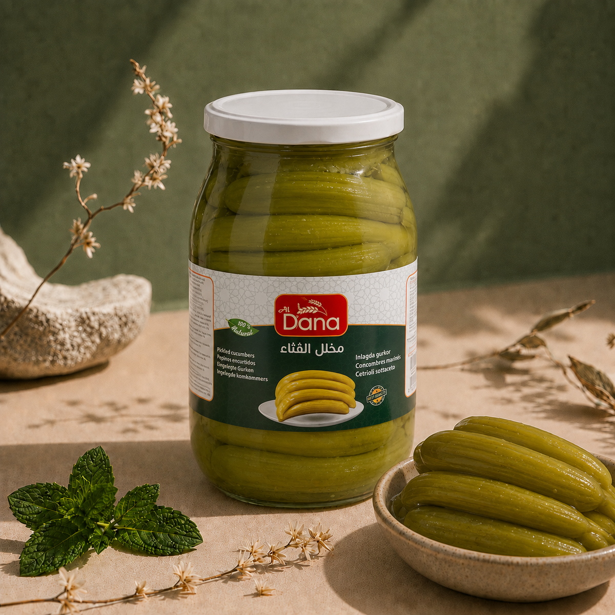 Al Dana Pickled Cucumbers 2750g – 100% Natural