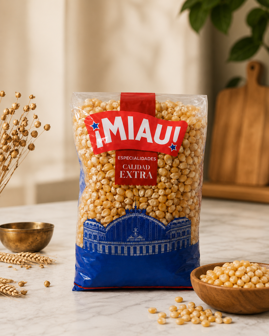 ¡Miau! Extra Quality Natural Popcorn Corn – Premium Spanish Especialidades 1kg