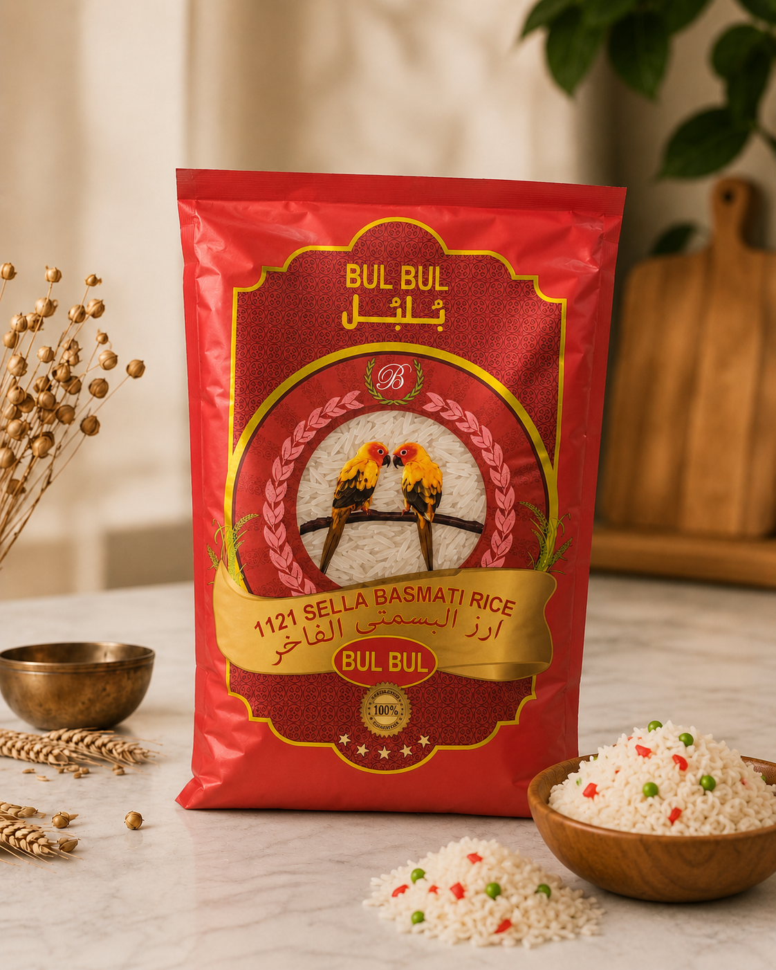 Bul Bul 1121 Sella Basmati Rice - 1 kg