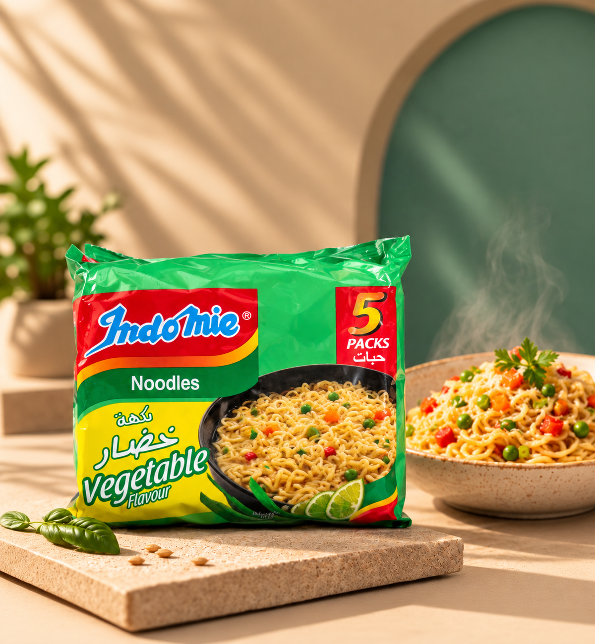 Indomie Instant-Nudeln Gemüsegeschmack 5er-Pack