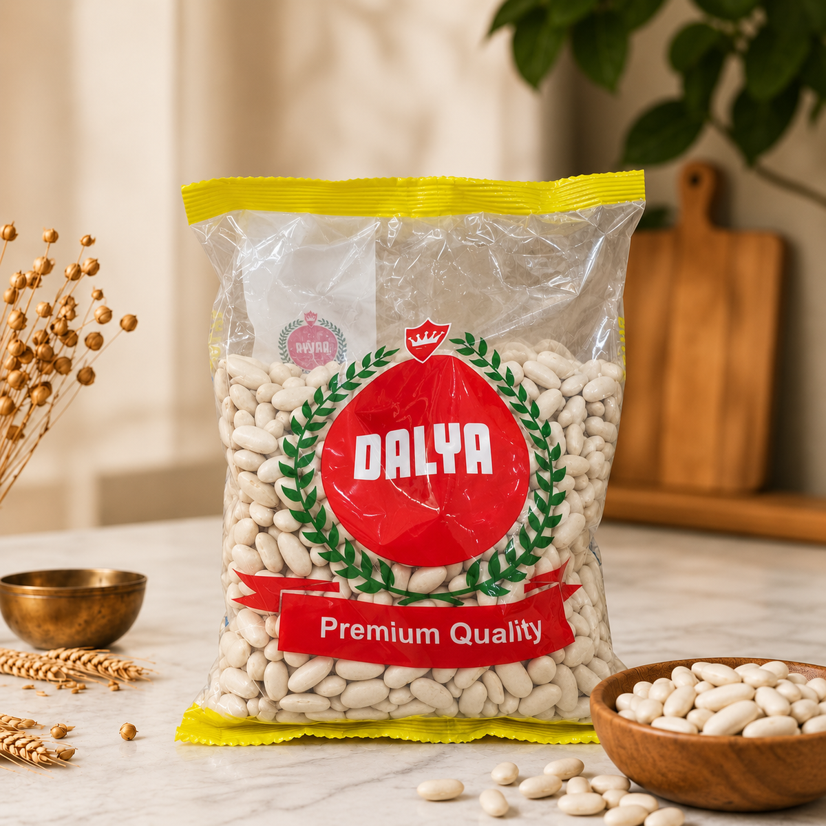 Dalya Premium Quality White Kidney Beans – Large Bulk Bag
