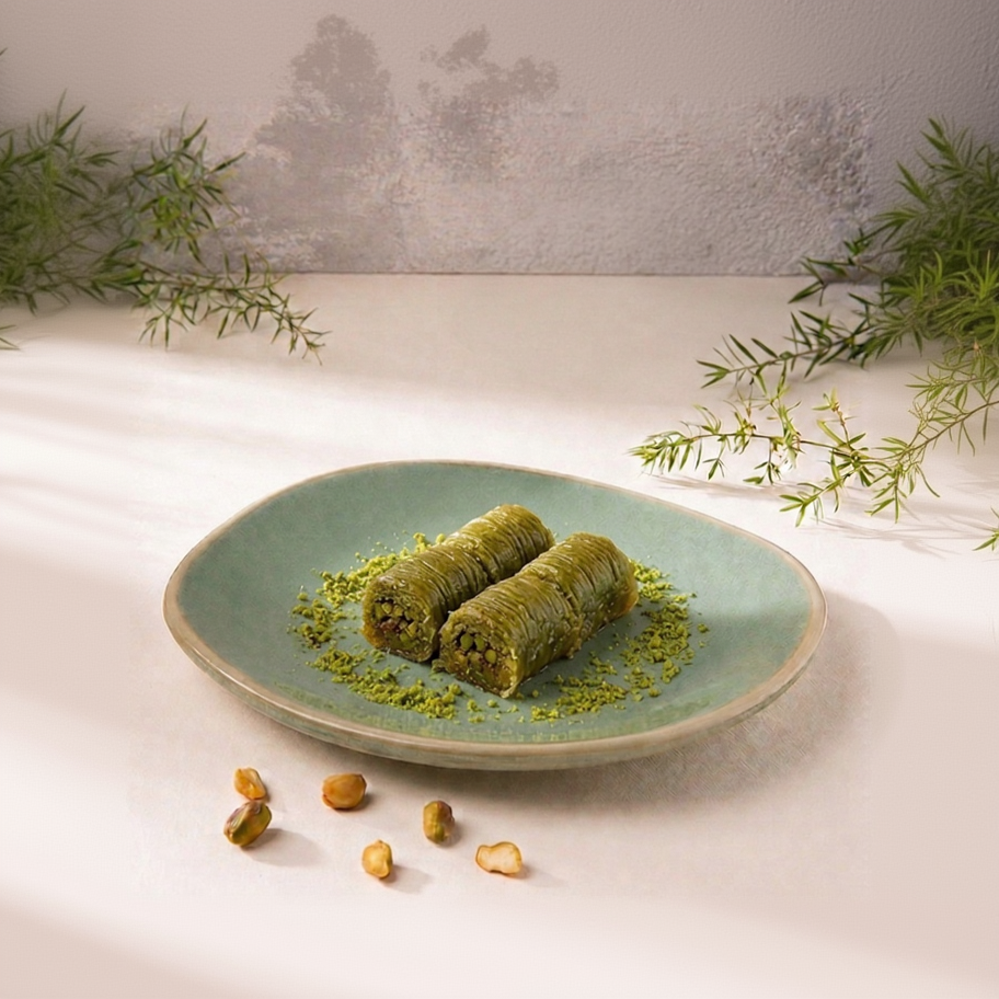 Pistachio Baklava Rolls - Dolma