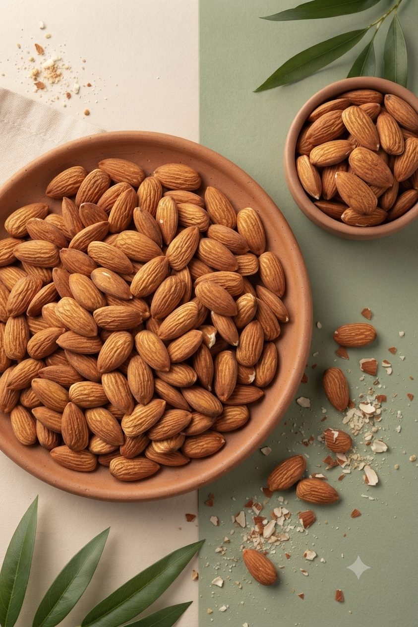 Raw Almonds with Skin