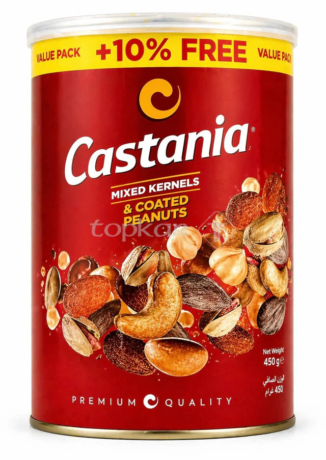 Castania Mixed Kernels & Coated Peanuts (450g)