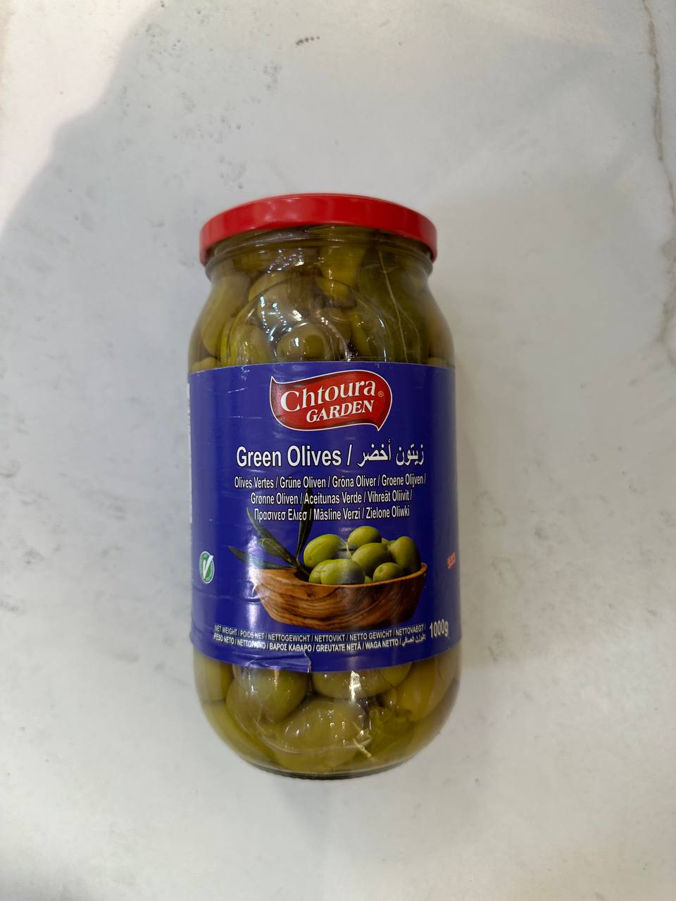 Chtoura Garden Green Olives 1000g